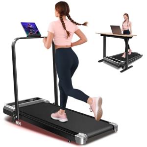 Foldable Walking Pad Treadmill with 8% Incline