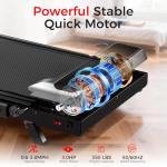 Foldable Walking Pad Treadmill with 8% Incline