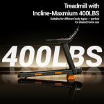 Portable 3-in-1 Home Treadmill with Incline
