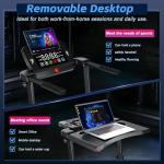 Portable 2-in-1 Walking Pad Treadmill with Handlebar