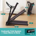 SereneLife Folding Incline Treadmill with Bluetooth