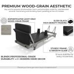 Compact 75" Foldable Pilates Reformer for Home