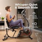Smart Heavy-Duty Recumbent Bike with Comfortable Seat