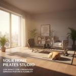 Compact 75" Foldable Pilates Reformer for Home