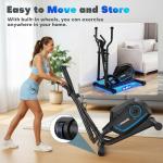 16-Level Magnetic Resistance Elliptical Machine, 350LB Capacity