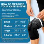 UFlex Athletics Black Knee Sleeve - Medium Size