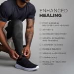 Incrediwear Unisex Charcoal Leg Sleeve, Extra Large