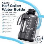 Gray 1/2 Gallon Water Bottle