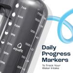 Gray 1/2 Gallon Water Bottle