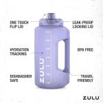 64oz ZULU Motivational Water Bottle - Tropical Violet