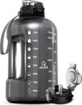 AQUAFIT 2L Water Bottle with Straw and Time Marker
