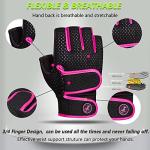 MOREOK Weight Lifting Gloves with Gel Pads