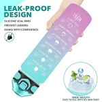 Enerbone 32 oz Motivational Water Bottle with Straw