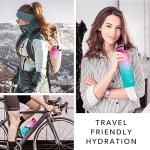 HYETA 32 OZ Motivational Water Bottle with Straw