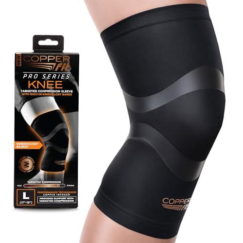 Copper Compression Knee Sleeve with Kinesiology Support