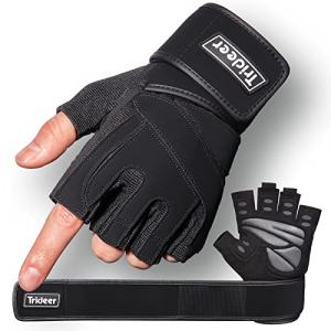 Trideer Padded Workout Gloves for Men