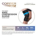 Copper Compression Knee Sleeve with Kinesiology Support