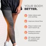 Incrediwear Charcoal Leg Sleeve, Medium