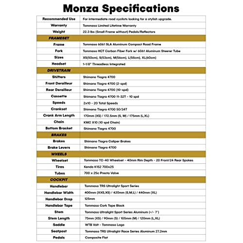 Tommaso Monza Matte Black Lightweight Road Bike