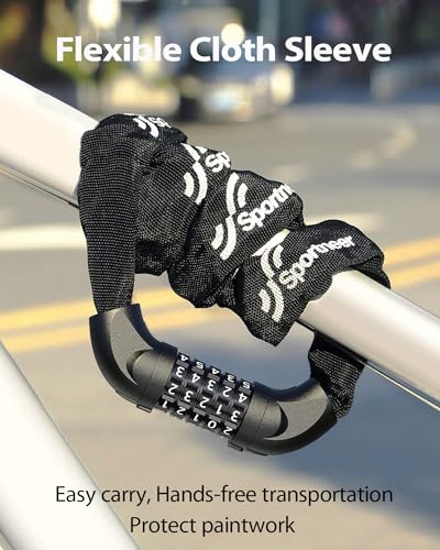 Sportneer 5-Digit Combination Bicycle Chain Lock