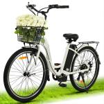 ECOTRIC 26" Electric Cruiser Bike with Basket