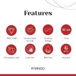 Set of 6 Pint Glasses for Cold Drinks