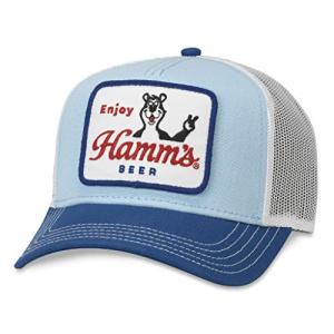 Hamm's Beer Trucker Snapback Hat - Blue & White