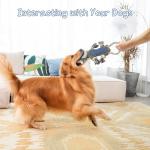 BUYPOW Funny Plush Dog Chew Toys, Squeaky Dog Toys, Interactive Tug of War Puppy Toys, Stuffed Dog Toys for Small, Medium and Large Dogs - Monkey