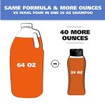 Wahl USA 4-in-1 Calming Pet Shampoo for Dogs with a Lavender Chamomile Scent – Cleans, Conditions, Detangles, & Moisturizes - Pet Friendly Formula – 64 Oz - Model 821000-050