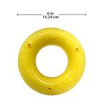 Nerf Dog 6in TPR/PP Scented Chicken SuperScent Ring Solid Core -Clear/Yellow