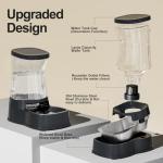 Gardner Pet Automatic Dog Water Dispenser Gravity Stainless Steel Water Waterer Feeder, 100% BPA-Free Large Capacity Water Feeding Bowls for Medium & Large-Sized Dogs Cats Other Pets -(1 Gallon)