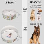 Loving Pets Dolce Moderno Dog Bowl – Modern Melamine Dog Food Bowl & Dog Water Bowl – Durable, Non-Slip Pet Dish for Small & Medium Dogs – Dishwasher Safe Dog Bowl (Small, 16 oz)