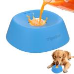 Yipetor Slow Feeder Dog Bowls for Liquid Treat, 【Entertained Ball-in】 Bone Broth Dog Lick Bowl, 3/4 Cup Yogurt Pup Lick Toy for Large Medium Small Breeds Dietary Supplement/Post-op Nutrition