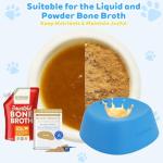 Yipetor Slow Feeder Dog Bowls for Liquid Treat, 【Entertained Ball-in】 Bone Broth Dog Lick Bowl, 3/4 Cup Yogurt Pup Lick Toy for Large Medium Small Breeds Dietary Supplement/Post-op Nutrition
