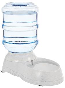 Amazon Basics Gravity Pet Water Dispenser for Cat and Dog, Easy to Clean, 1 Gallon Capacity, Small, Gray