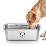 Stainless Steel Dog Bowls for Large Dogs, High Capacity Metal Dog Food Bowls, Food and Water Bowl for Larges, X-Large, and Big Dogs 1.25 Gallons