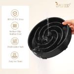 JASGOOD Slow Feeder Dogs Bowl for Large Medium Dogs,Anti-Gulping Pet Slower Food Feeding Bowls Stop Bloat,Preventing Choking