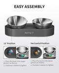 PETKIT 304 Stainless Steel Elevated Cat Bowls&Dog Bowls,Raised Cat Food and Water Bowl Set, Non-Slip, Anti Vomiting 15°Tilted Cat Small Animal Plate