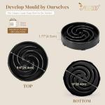 JASGOOD Slow Feeder Dogs Bowl for Large Medium Dogs,Anti-Gulping Pet Slower Food Feeding Bowls Stop Bloat,Preventing Choking