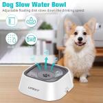 UPSKY No-Spill Pet Water Bowl, Slow Water Feeder, No-Slip Pet Water Dispenser 35oz Feeder Bowl for Dogs and Cats