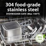 Veken Innovation Award Winner Stainless Steel Cat Water Fountain, 108oz/3.2L Automatic Pet Fountain Dog Water Dispenser with 3 Replacement Filters & Silicone Mat, Gifts for Cats, Dogs (Silver)