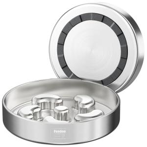 Feedoo Slow Feeder Dog Bowl-2Cups for Medium Breeds, Double Wall Food-Grade Stainless Steel, Heavy Duty with Non-Slip Rubber Base, Puzzle Maze Bowl to Slow Down Eating