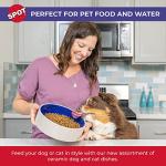 SPOT Standard Crock Dish - Heavy Duty, Non-Slip, Round Ceramic Food/Water Bowl for Pets, Ideal for Medium to Large Dogs or Multiple Animals, Dishwasher Safe - 9.5 in, 8 Cups, (64 Oz)