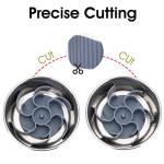 Keegud Slow Feeder Dog Bowls Insert [Octopus Suction Cups] Super Firm Slow Eating Dog Bowl [Cuttable] for Large Breed and Medium Size Dog Compatible with Regular and Elevated Dog Bowls (Turbine)