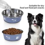 FrutPunch Stainless Steel Dog Bowls, Dog Food Bowl with Silicone Non-Slip, Puppy Bowls for Medium, Set of 2