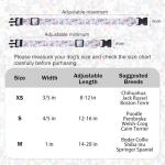 DILLYBUD Dog Collar and Leash Set for Small Dogs, Adjustable Soft Puppy Collar with Quick Release Buckle, 5FT Heavy Duty Nylon Matching Leash for Boy Girl Chihuahua, Yorki, Bulldog, Blue S