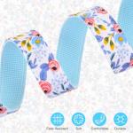 DILLYBUD Dog Collar and Leash Set for Small Dogs, Adjustable Soft Puppy Collar with Quick Release Buckle, 5FT Heavy Duty Nylon Matching Leash for Boy Girl Chihuahua, Yorki, Bulldog, Blue S