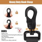 Tactical Dog Collar Leash Set, Adjustable Military Training Nylon Collar Dog Training with Control Handleand Metal Buckle, Dog Collar for Medium Large Dogs (Black,XL)