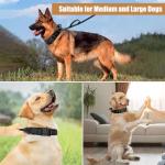 Tactical Dog Collar Leash Set, Adjustable Military Training Nylon Collar Dog Training with Control Handleand Metal Buckle, Dog Collar for Medium Large Dogs (Black,XL)