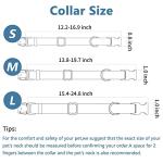 Dog Collar and Leash Set.Soft and Easy to Clean Vegan Leather with Rose Gold Metal Buckle for Small Medium Large Dogs (Pink, L(15.4”-24.8“)